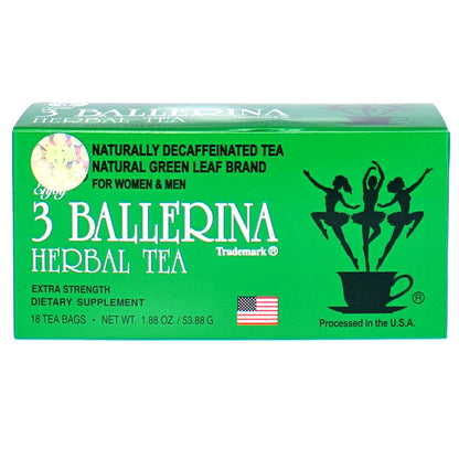 Herbal Green Leaf Detox Tea, Extra Strength Drink-Caffeine Free, 18 Tea Bags (1 Box)1