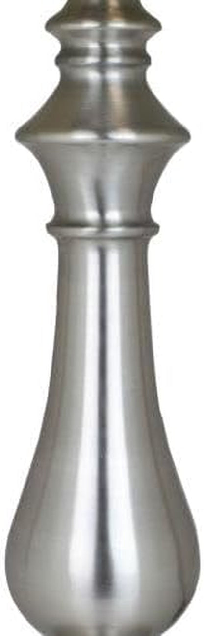29.5" Brushed Nickel Table Lamp Set W/Grey Linen Drum Shades3