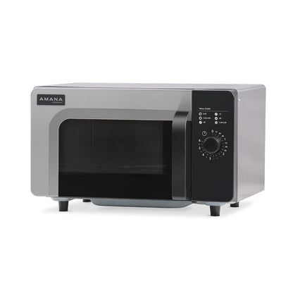 RMS10DSA 1000 Watt Heavy-Duty Countertop Commercial Microwave Oven with Dial Controls for Restaurant Buffet Catering Service | 0.8 Cu. Ft, 20"W X 16-1/2"D X 12-1/4"H, Stainless Steel, 120V, NSF1