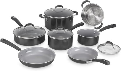 11-Piece Nonstick Cookware Set, Ceramica XT, Black, 54C-11BK1