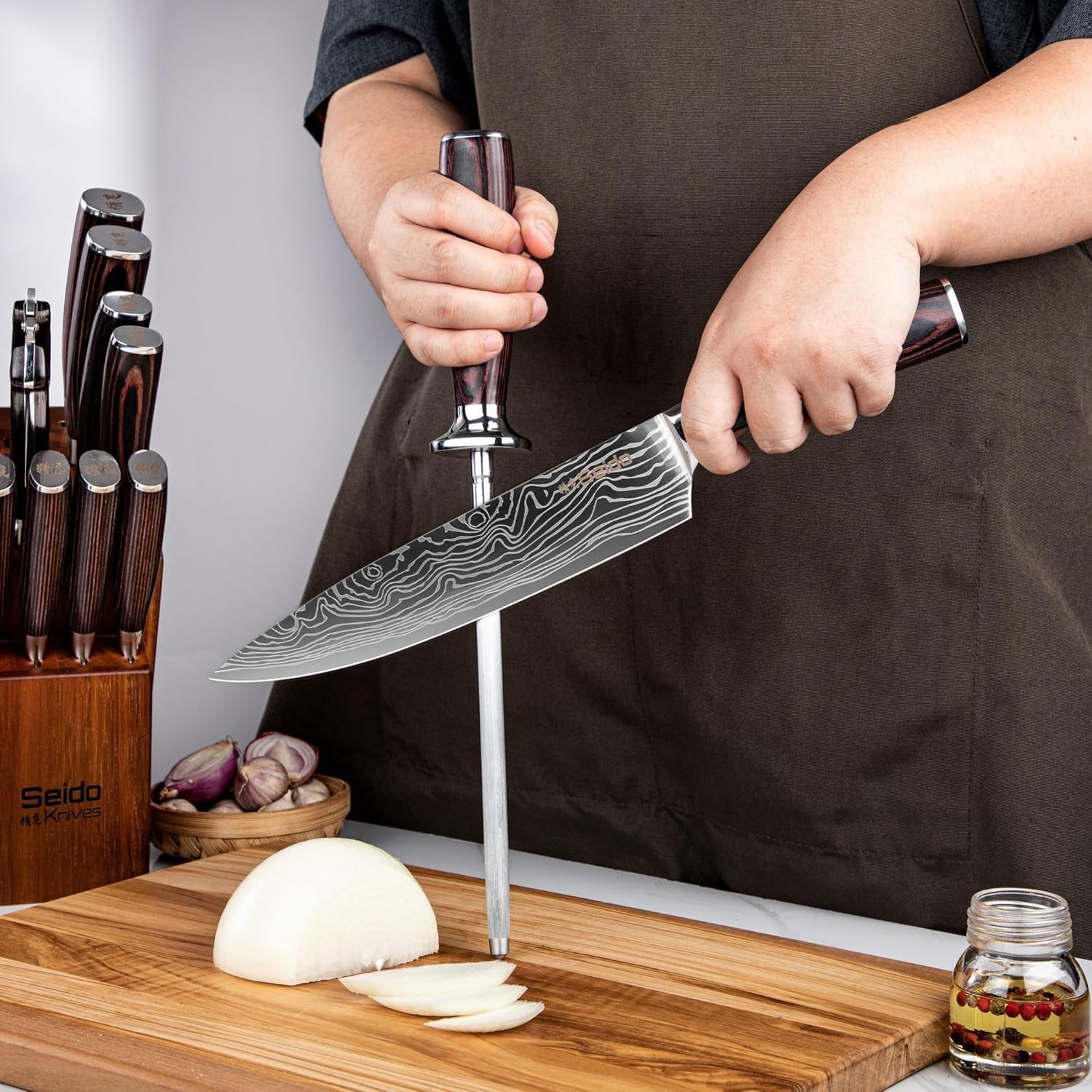 seido-master-17-piece-damascus-knife-block-set-acacia-wood-block
