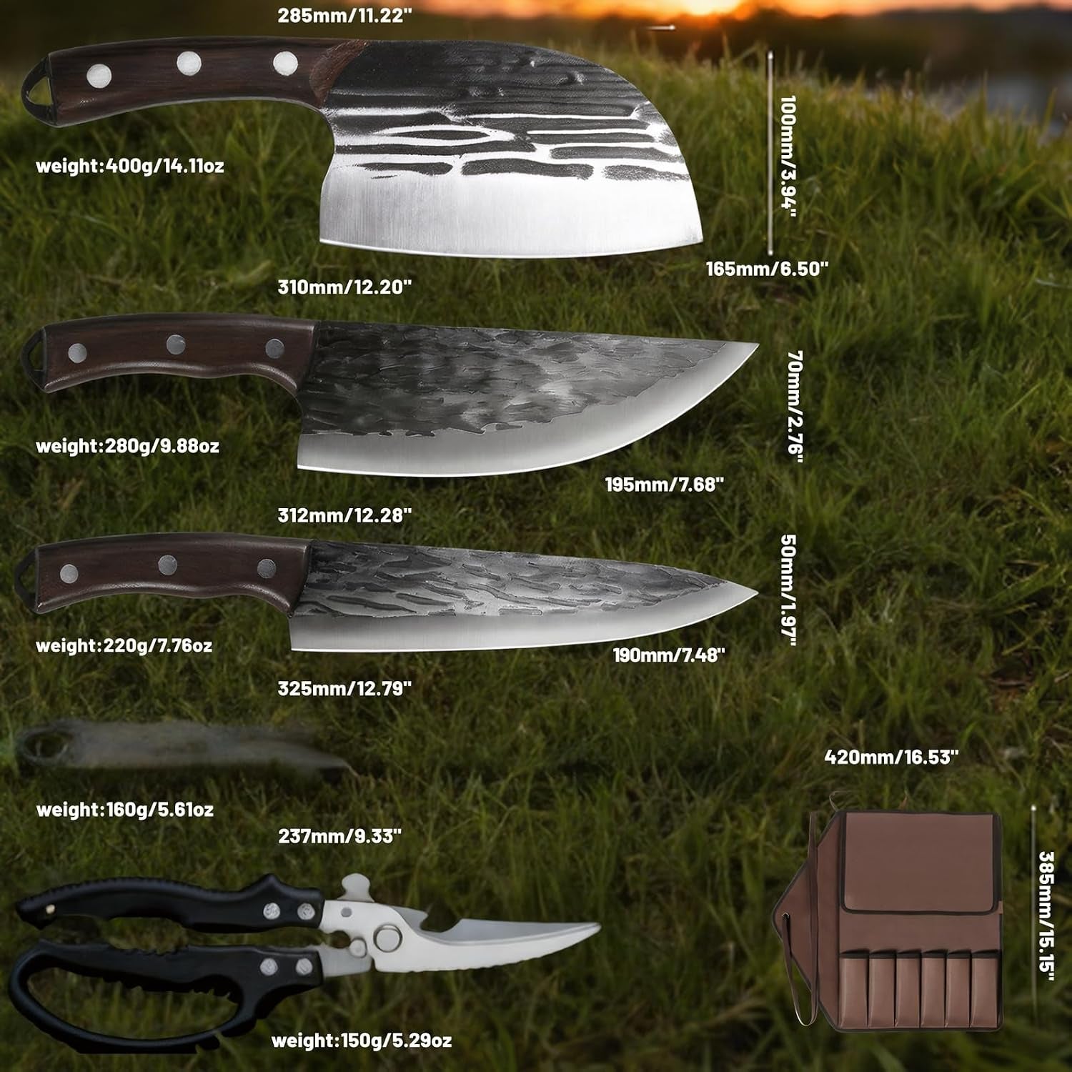 damascus-butcher-knife-set-for-pit-master-brisket-carving-full-tang-meat-cleaver-grilling-tools-smoking-meat-accessories-outdoor-cooking-portable-camping-case-gifts-for-men