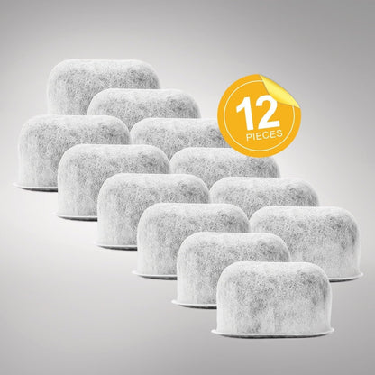 Pack of 12 Replacement Charcoal Water Filters for Keurig Brewers - Coffee Machine Compatible Water Filter Cartridges Universal Fit (NOT CUISINART) for Keurig 2.0 & 1.0 Coffee Makers7