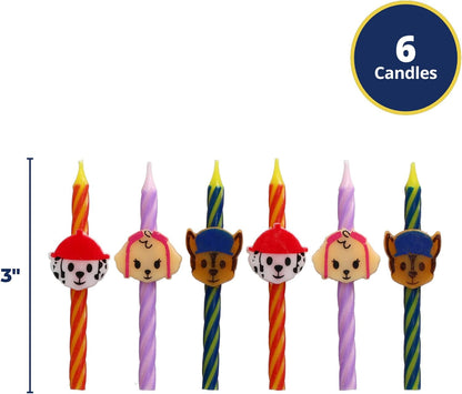 PAW Patrol Birthday Candles | Party Cake Decoration Toppers | 6 Count3