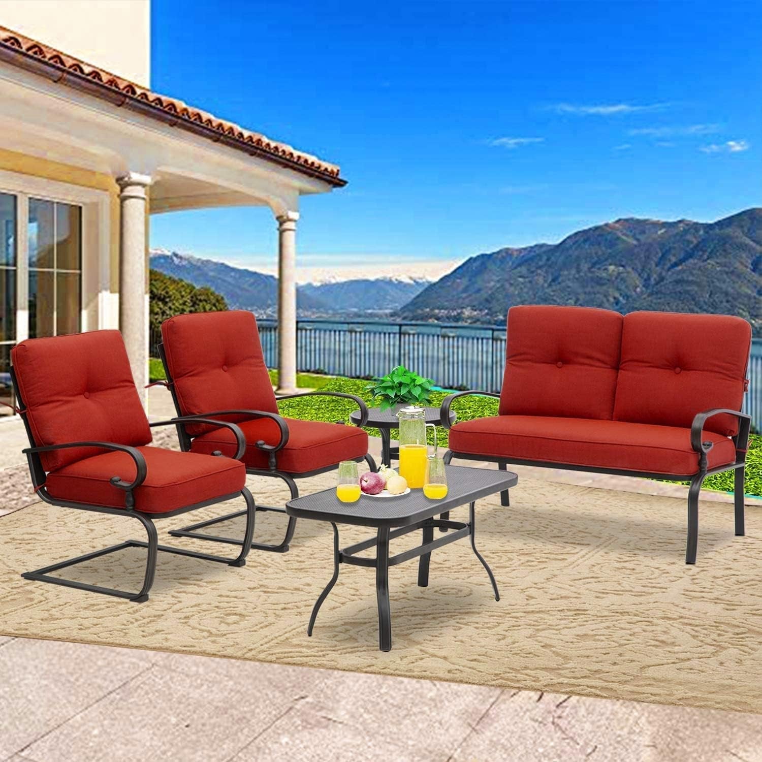 5-piece-wrought-iron-patio-furniture-set-metal-outdoor-conversation-sets-loveseat-coffee-table-and-bistro-table-2-spring-chair-with-cushion-red