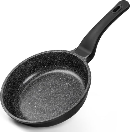 Nonstick Frying Pan - 8-Inch Non Stick Small Frying Pan with Silicone Handle | Easy to Clean, All Stovetops Compatible, Durable for Use1