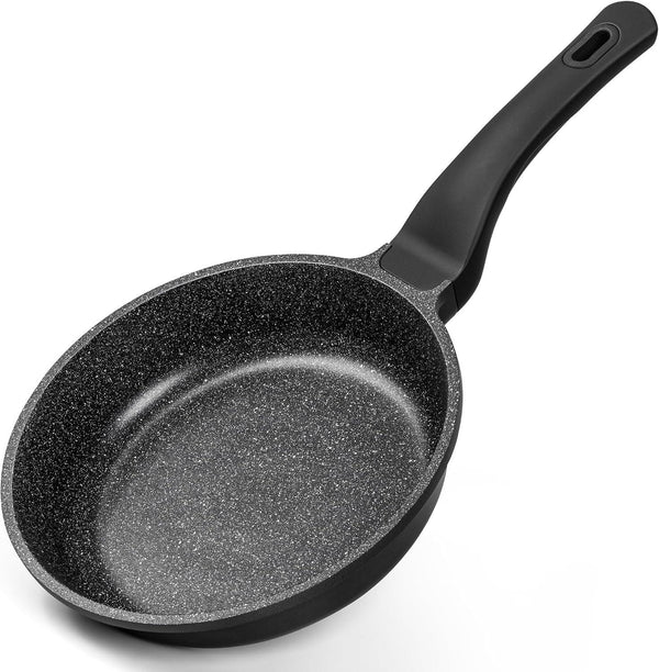 Nonstick Frying Pan - 8-Inch Non Stick Small Frying Pan with Silicone Handle | Easy to Clean, All Stovetops Compatible, Durable for Use1