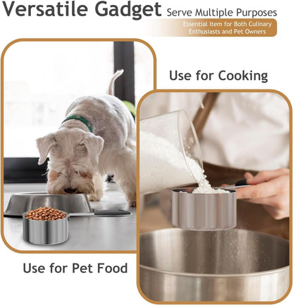 1PCS 1Cup(237Ml) Dog Cat Food Scoop, Measuring Cup with Inner Scale5