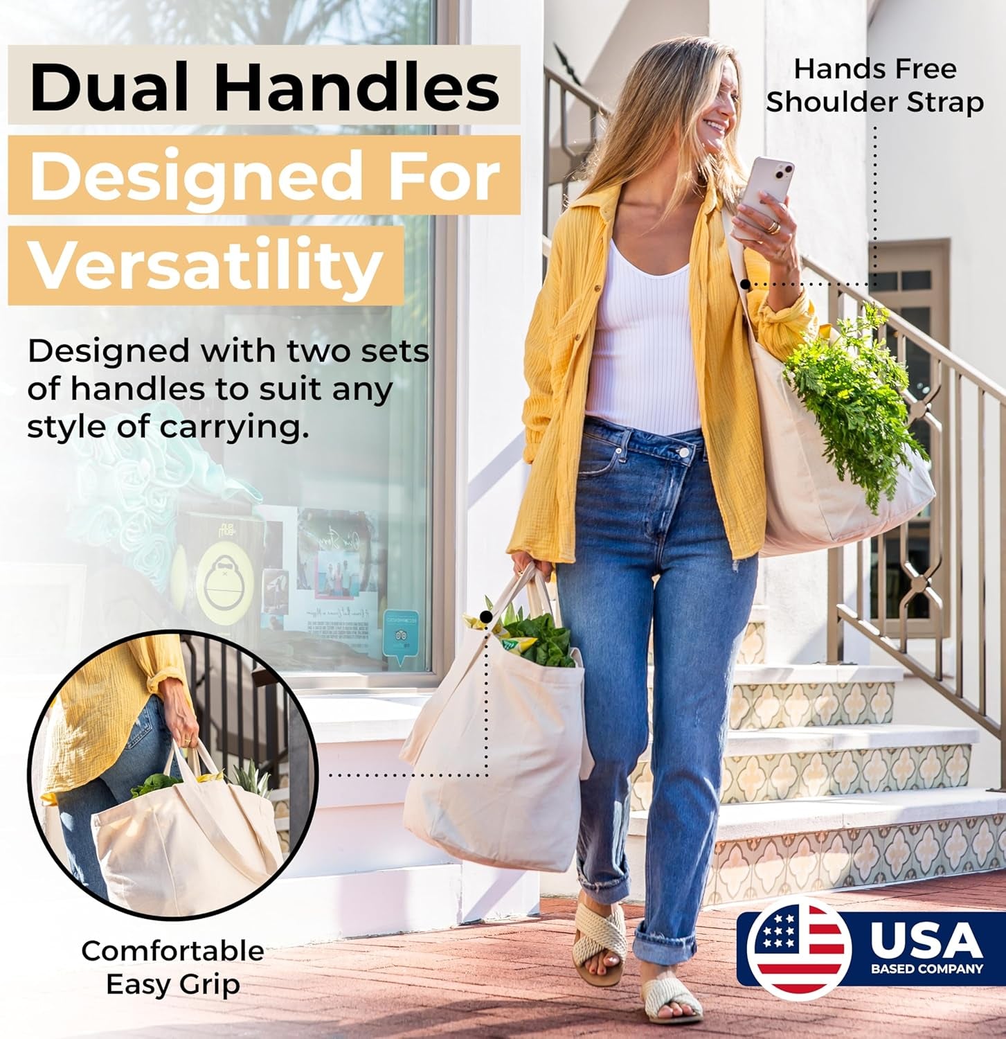 canvas-grocery-bag-3pc-xl-set-with-real-pockets-long-shoulder-strap-and-short-handle-heavy-duty-foldable-washable