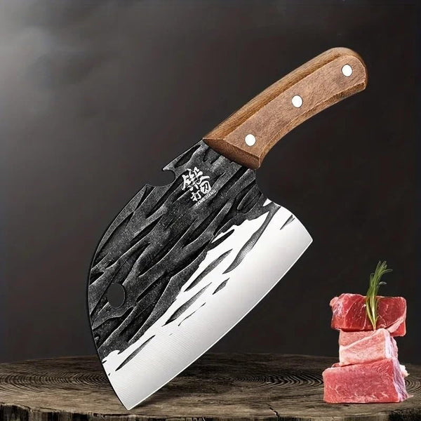 Meat Cleaver,Cleaver Knife 6 Inch Chinese Kitchen Knife, Chef'S Slicing Knife Meat Cleaver, Outdoor Knife, Vegetable Knife, Fish Killing Knife, LAMAJIGA58441