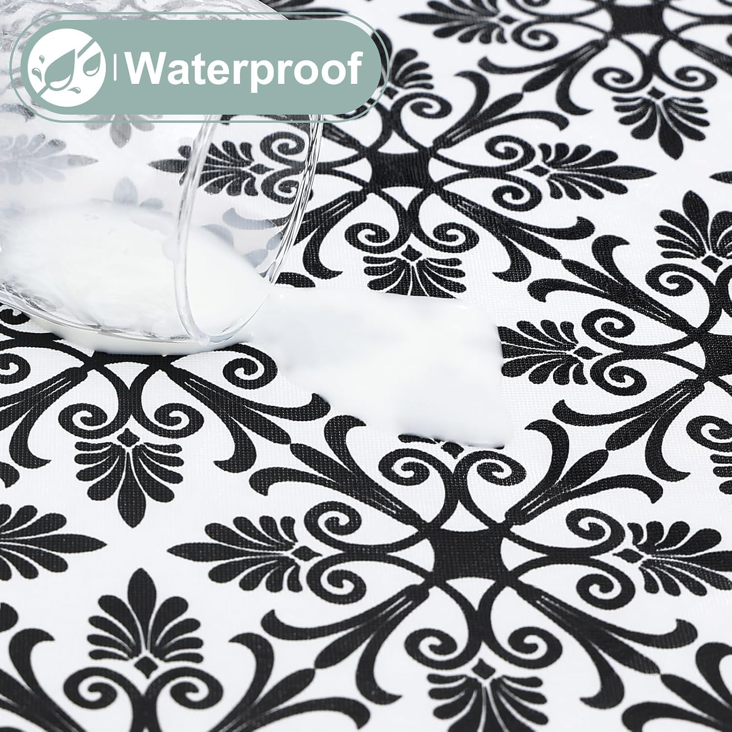 rectangle-vinyl-table-cloth-elastic-fitted-flannel-backed-tablecloth-100-waterproof-plastic-table-cover-fits-6-foot-folding-tables-for-picnic-camping-outdoor-black-30-x-72