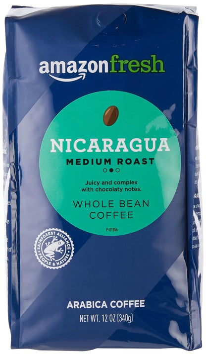 , Nicaragua Whole Bean Coffee, Medium Roast, 12 Oz1