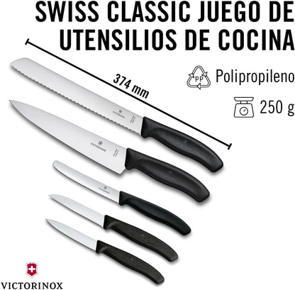 Victorinox Swiss Classic Kitchen Set, 5 Pieces - Utility & Bread Knives3