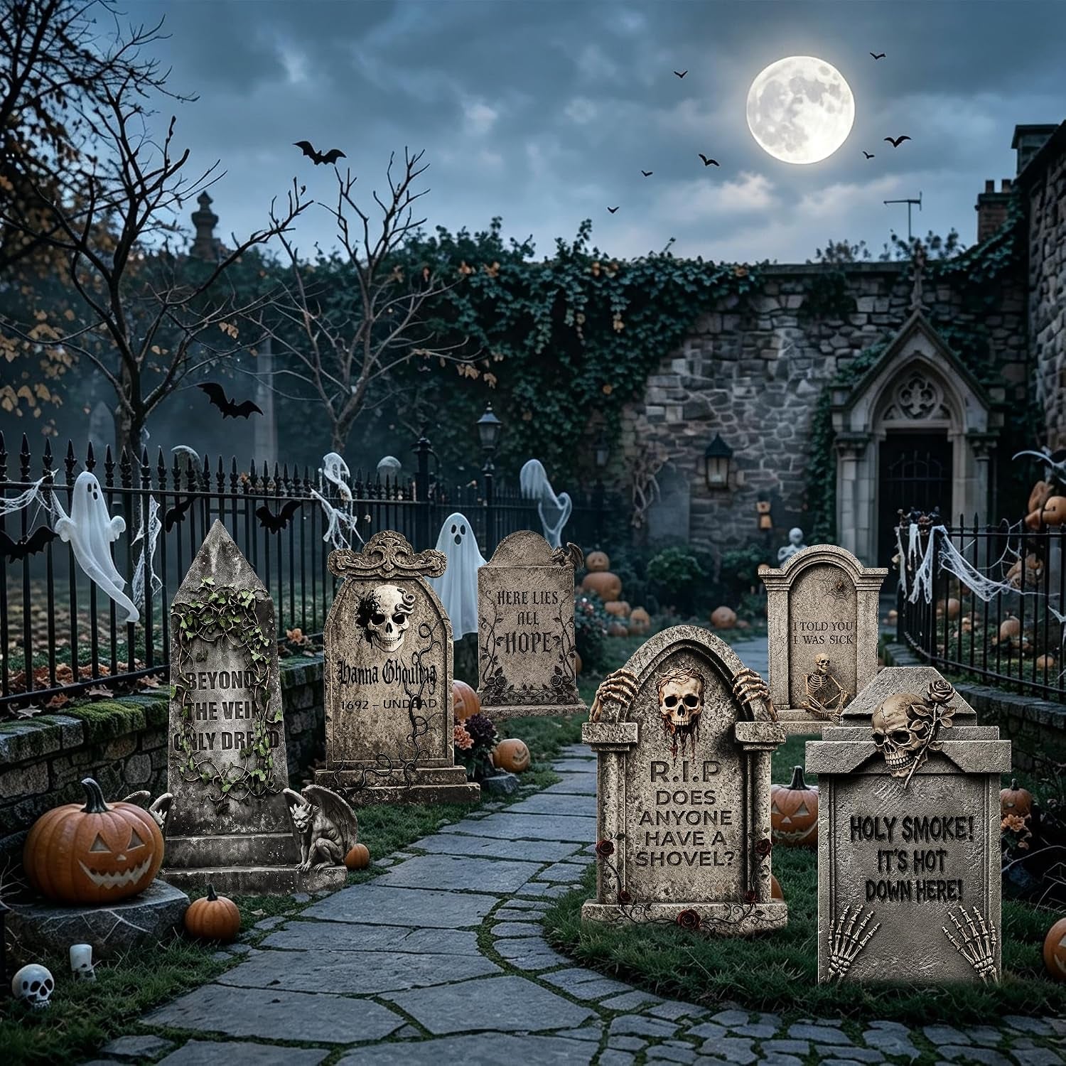 17-halloween-tombstones-outdoor-decorations-6-pack-graveyard-yard-signs-metal-stakes-included-corrugated-plastic-halloween-lawn-decor-weather-resistant-cemetery-props-not-foam