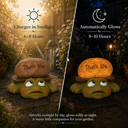 Solar Turtle Garden Statue Light, Outdoor Decor (Turtle)3