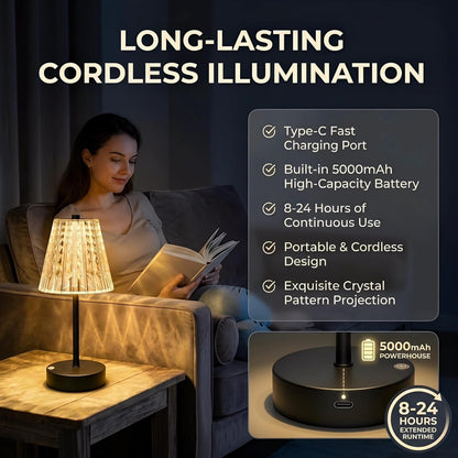 Black Cordless Lamps Rechargeable Set of 2,Small Battery Operated Table Lamp Wireless,Mini Table Lamp for Restaurant Dining Tabletop/Kitchen Counter Top/Bathroom Shower/Plugless Touch Lamp Decorative5