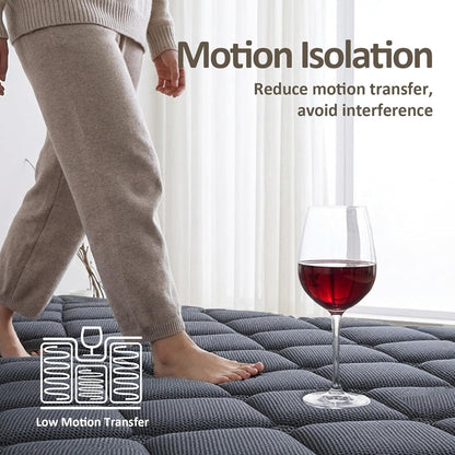 Queen Mattress, 12 Inch Hybrid Queen Size Mattress in a Box, Soft and Breathable Fabric, Medium Firm, Low Motion Transfer, Strong Edge Support3