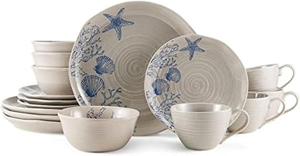 Southport 16 Piece Dinnerware Set, Service for 4, Cream1