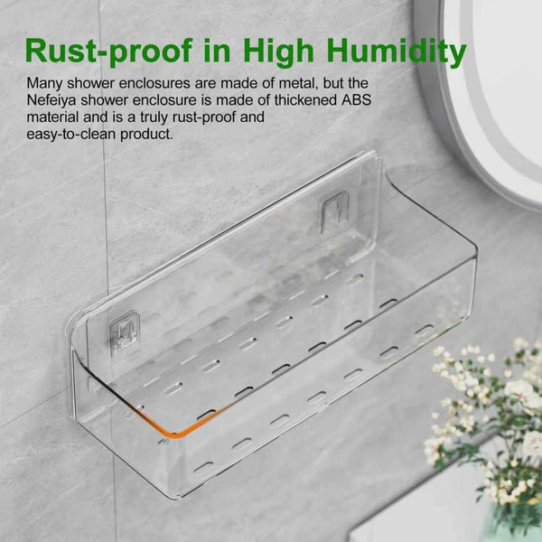 Adhesive Shower Caddy Shower Shelves Bathroom Organizer and Storage4