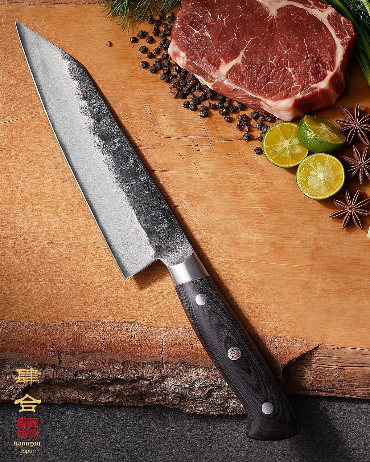 japanese-chef-knife-aus-8-alloy-steel-7-inch-kiritsuke-knife-razor-sharp-kitchen-cooking-knife-with-full-tang-black-pakkawood-handle-and-gift-box