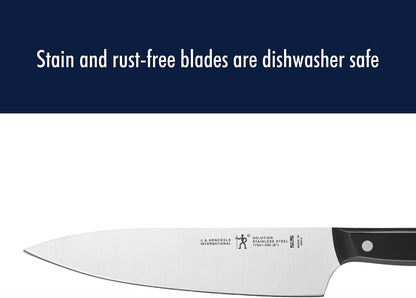 Henckels Solution 3-Pc Starter Knife Set, Razor-Sharp, German Engineered | Informed by 100+ Years of Mastery. Dishwasher Safe, Ergonomic Handles, Durable Single Piece Stamped Blade Construction.7