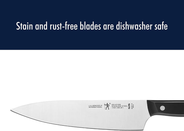 Henckels Solution 3-Pc Starter Knife Set, Razor-Sharp, German Engineered | Informed by 100+ Years of Mastery. Dishwasher Safe, Ergonomic Handles, Durable Single Piece Stamped Blade Construction.7