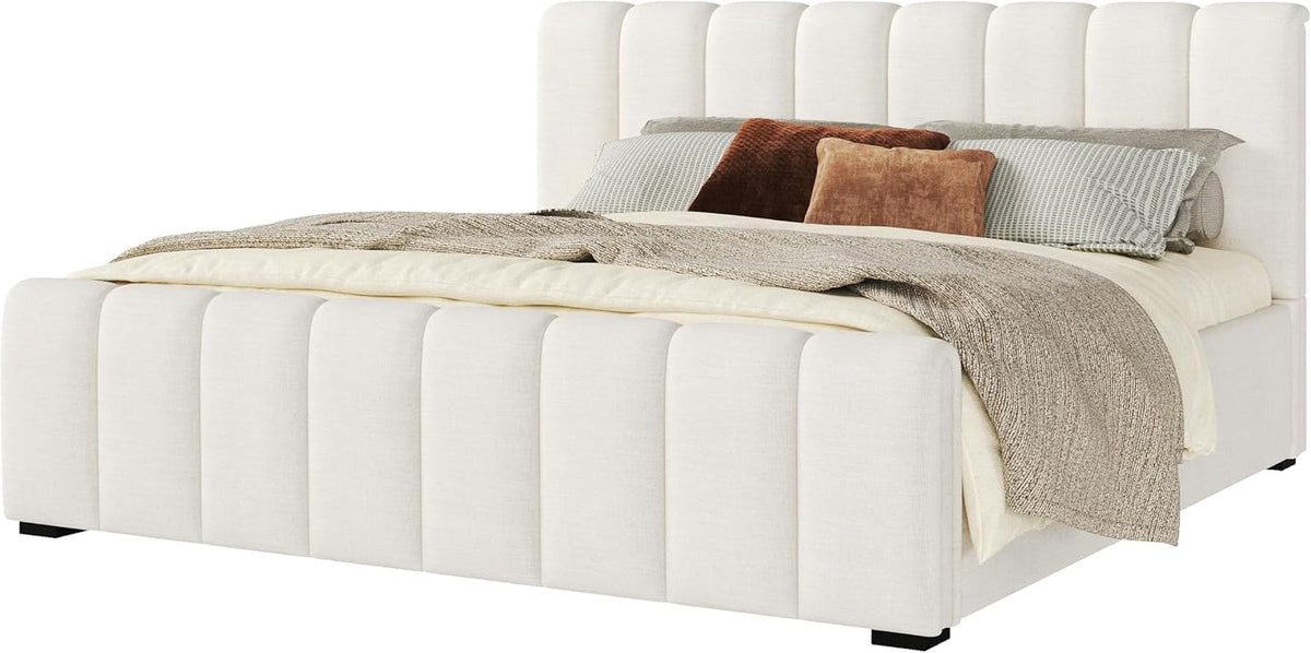 king-upholstered-bed-with-thick-headboard-and-footboard-beige
