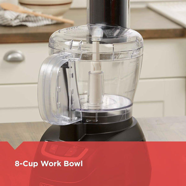 BLACK+DECKER 8-Cup Food Processor, Black, FP1600B6