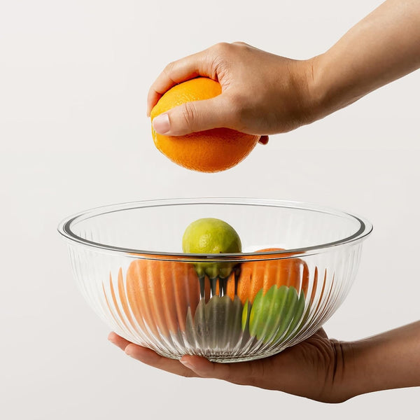 Glass Mixing Bowls with Lids Sets, 4 PCS Serving Bowls for Party or Kitchen8