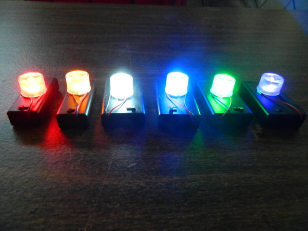 Red 1W Mini LED Battery Operated Flood Light for Halloween Props7