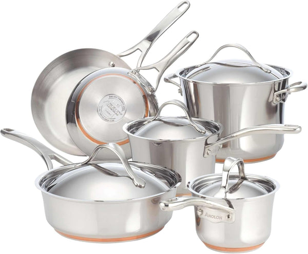 Nouvelle Stainless Steel Cookware Pots and Pans Set, 10 Piece | Stainless Steel Cookware Set with Lids, Oven Safe to 500°F, Durable Everyday Cooking, Dishwasher Safe12