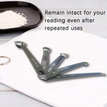 1Pack Mini Measuring Spoon Set, Small Teaspoon for Tiny Measurement | Stainless Steel, ‌Rust-Free, Dishwasher-Safe, High Precision, Easy-Read Markings, Multi-Purpose, Lightweight & Durable5