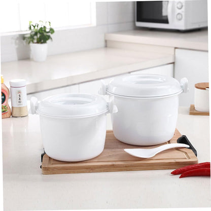 2Pcs Microwave Rice Cooker Portable Food Container for Steaming Rice Home Use Rice Cooker for Microwave Cooking Simple and Convenient Rice5