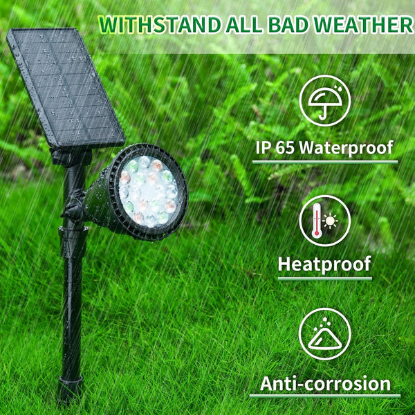 Halloween Solar Spot Lights Outdoor Ideal Xmas Decor for Landscape-Rgb-2P7