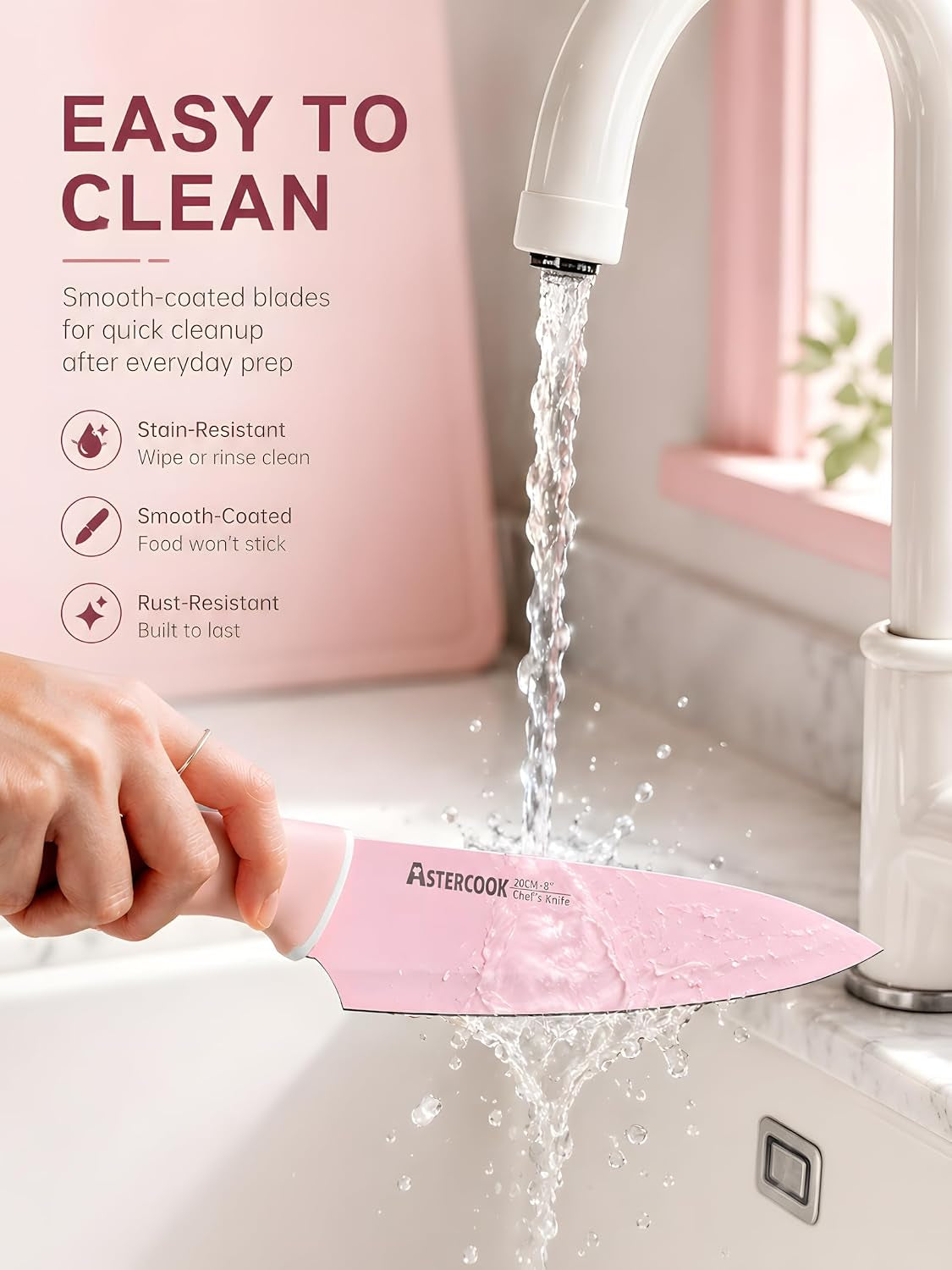 knife-set-with-clear-block-and-sharpener-22pcs-pink-dishwasher-safe-space-saving-clear-knife-block-for-everyday-home-cooking