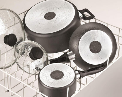 Everything in Kitchen Total Nonstick Diswasher Safe Pots and Pans Cookware Set, 20-PC, Black3
