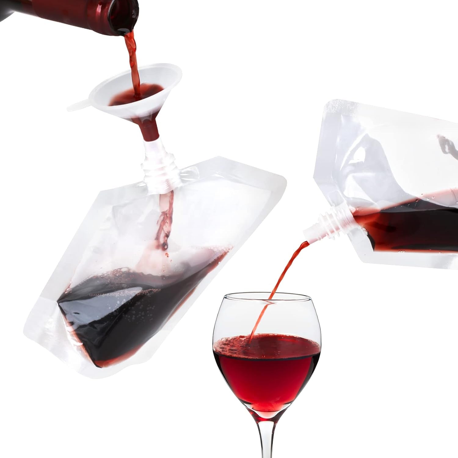 24-pcs-plastic-flasks-8-oz-concealable-and-reusable-drink-pouches-leak-proof-food-grade-plastic-for-travel-8oz-24pcs-3-funnels