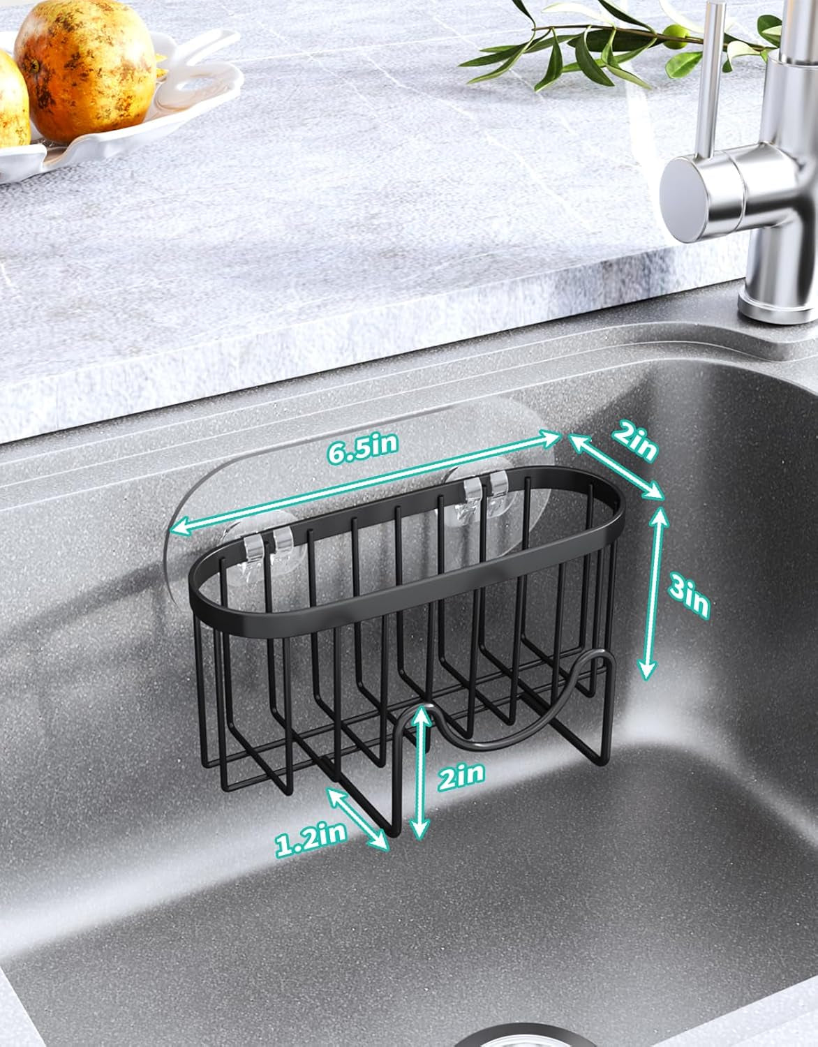multifunctional-sponge-holder-with-unique-m-shaped-2-installation-methods-kitchen-sink-caddy-organizer-rustproof-stainless-steel-kitchen-organizers-and-storage-essentials-black