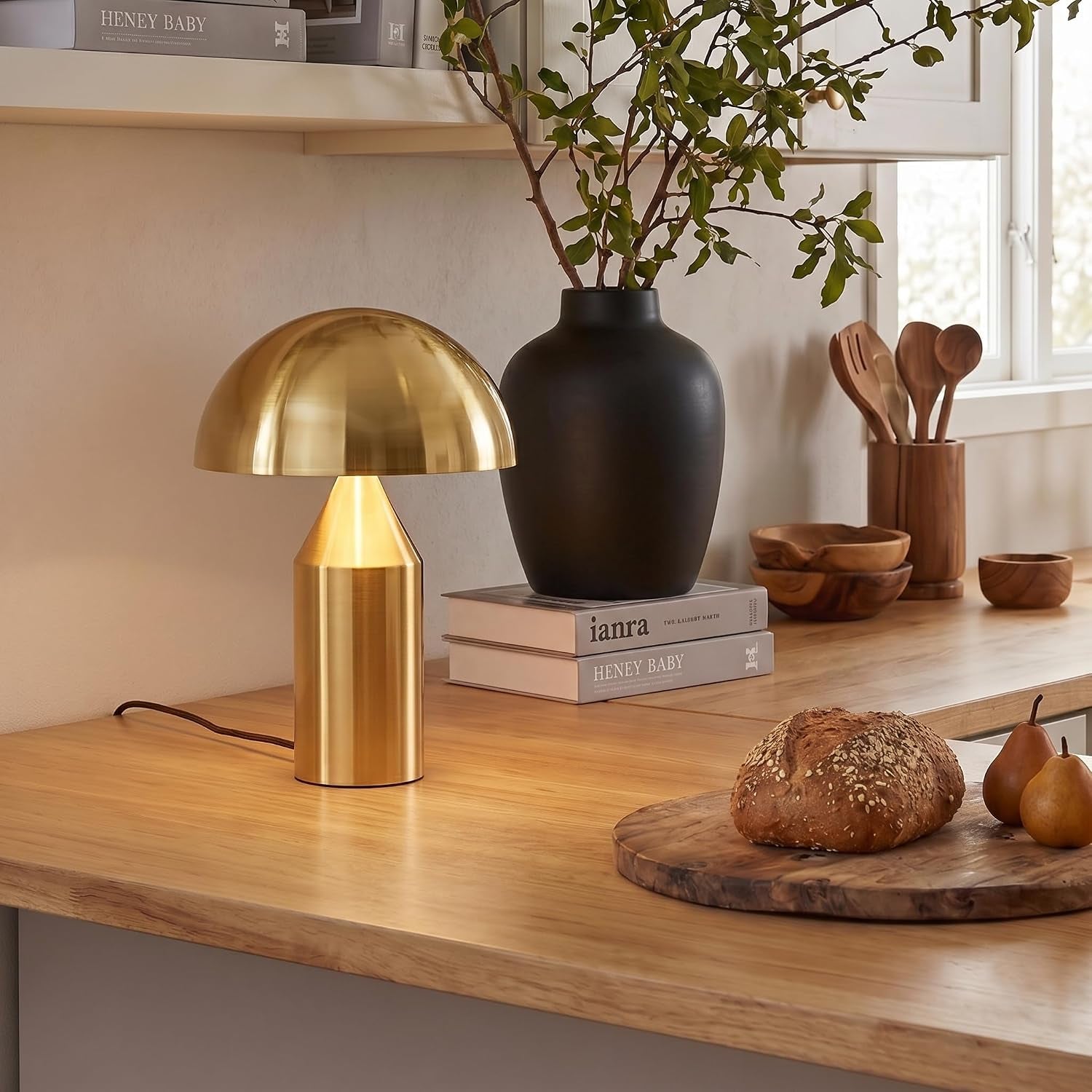 venus-mushroom-table-lamp-modern-lamp-for-living-room-bedroom-side-end-table-dimmable-unique-side-table-led-lamp-shade-for-office-reading-brass-gold-14-tall