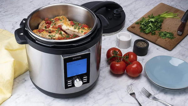 LUX LCD 6 Quart Programmable Electric Multi-Cooker: Pressure Cooker, Slow Cooker, Rice Cooker, Yogurt Maker, Steamer and More - Stainless Steel (ZSELL02)7