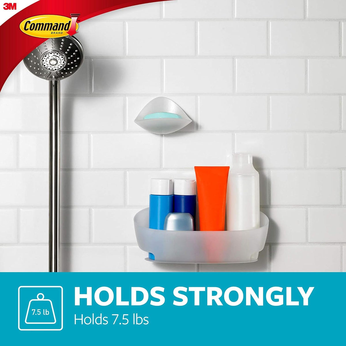 shower-caddy-clear-frosted-1-caddy-4-water-resistant-strips-organize-damage-free
