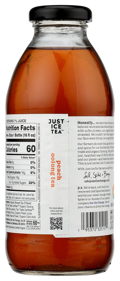 , Tea Peach Oolong Organic, 16 Fl Oz2