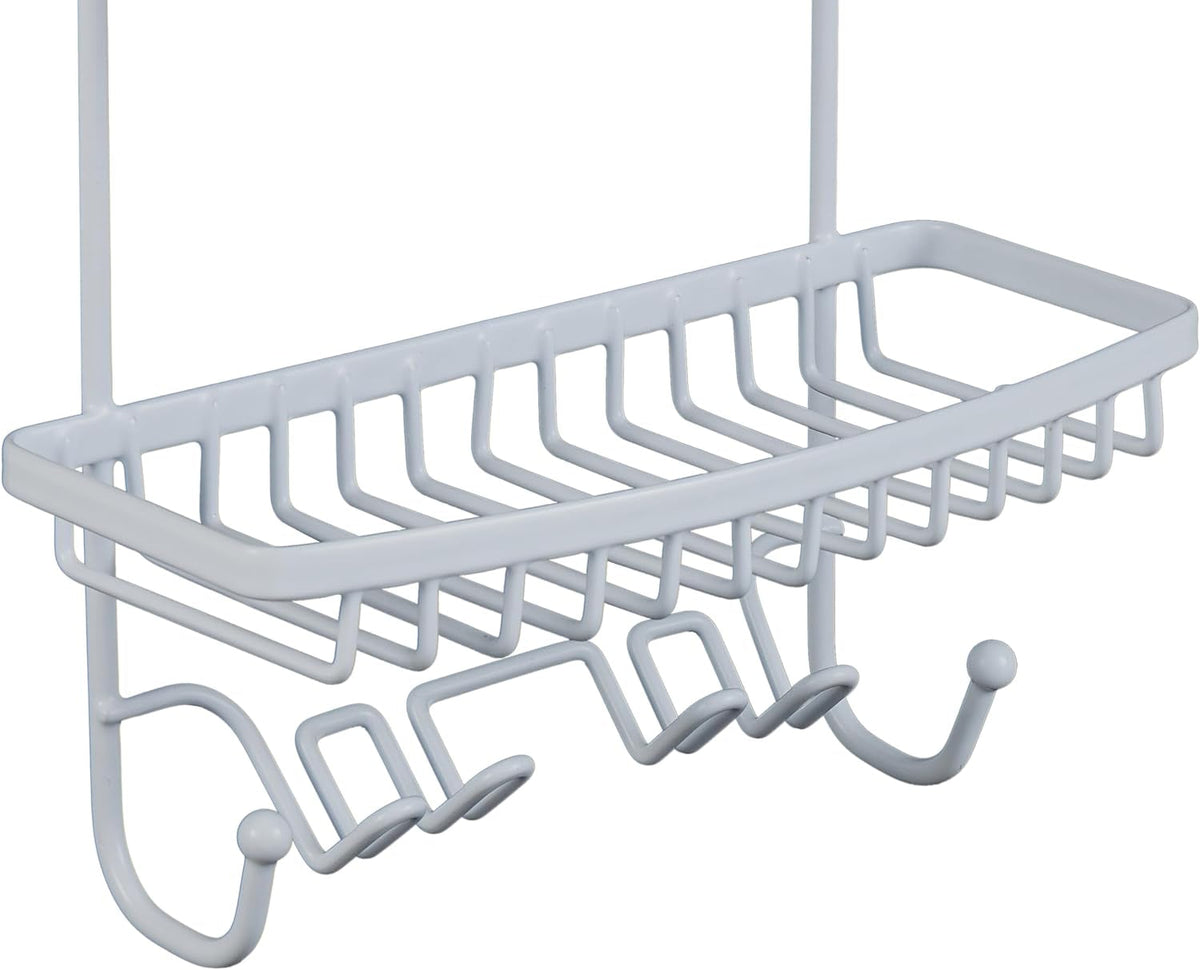 shower-head-caddy-suction-cup-backing-2-tier-shelving-6-accessory-hooks-white-23386-white