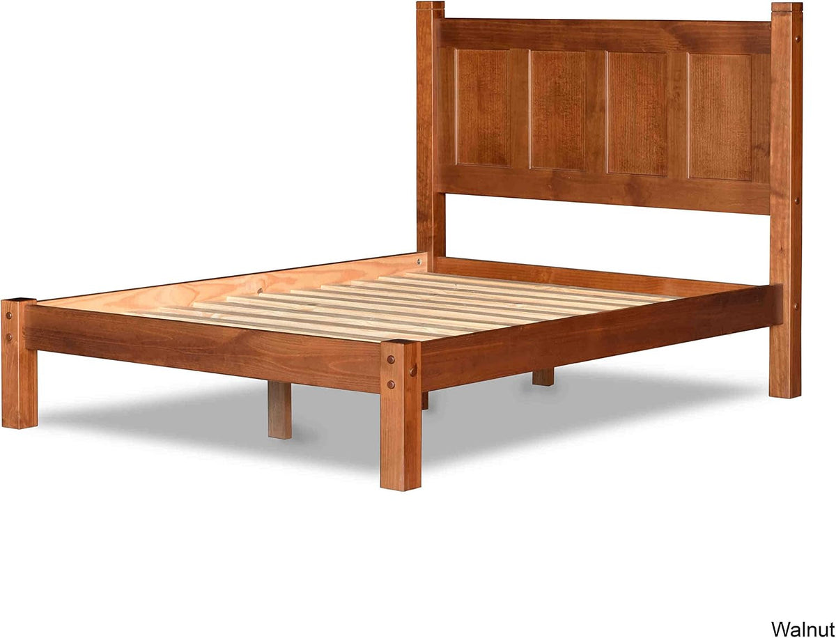 shaker-solid-wood-panel-platform-bed-queen-size-walnut