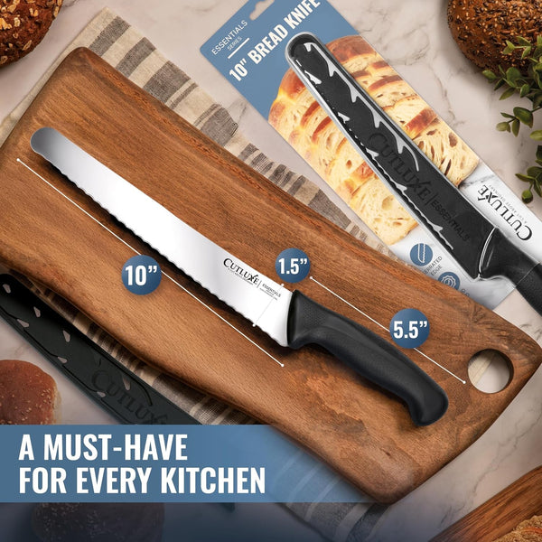Bread Knife with Cover, 10" Serrated Knife for Sourdough Bread3