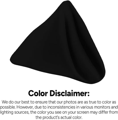 Black Cloth Napkins Bulk (Pack of 24) - 100% Polyester Dinner Linen Napkins Cloth Washable & Reusable - Durable with Hemmed Edges - Ideal for Parties and Weddings (17X17 Inches)7