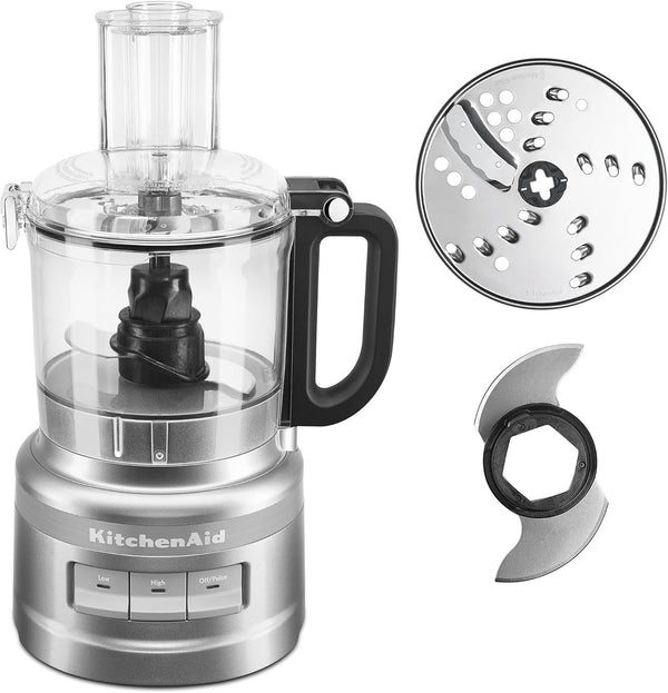 Kitchenaid 7-Cup Food Processor - KFP0718 | All-In-One Storage for Blades and Discs, Three Speed Control, 2-In-1 Feed Tube, Easy -Clean Work Bowl1