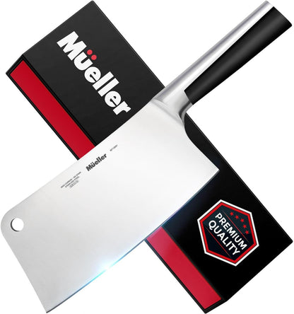7-Inch Meat Cleaver Butcher Knife, German High Carbon Steel1