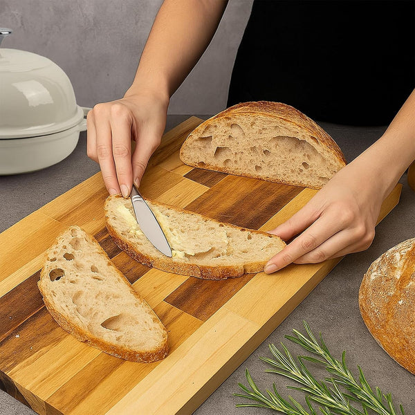 Dutch Oven for Bread Baking, 5.4 Quart Dutch Enameled Cast Iron Bread Oven, Dutch Oven for Sourdough Bread Baking, Oven Safe up to 500° F, 25 Cm White7