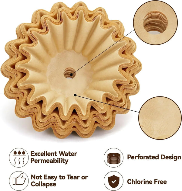 150 Pcs Perforated Coffee Filters for Farberware Coffee Percolator 4 Cup | Percolator Coffee Filters for Coletti 6 Cup, Elite Gourmet 6 Cup, Prevention Coffee Grounds at Pot Bottom7